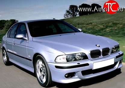 8 149 р. Передний бампер M-Technic  BMW 5 серия  E39 (1995-2003) (Без сетки, Неокрашенный)
