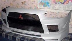 18 999 р. Передний бампер Extreme  Mitsubishi Lancer  10 (2007-2017) (Неокрашенный). Увеличить фотографию 2