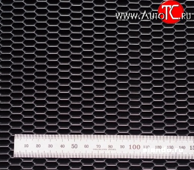 539 р. Алюминиевая полированная сетка Шестигранник Lifan Solano  дорестайлинг (2010-2015) (100х25 см)