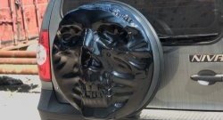 3 899 р. Чехол запасного колеса Трофей Снайпера Chevrolet Niva 2123 дорестайлинг (2002-2008) (Неокрашенный). Увеличить фотографию 3