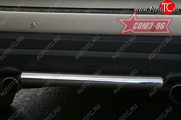 8 009 р. Защита заднего бампера Souz-96 (d60) Chevrolet Captiva  дорестайлинг (2006-2011)