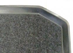 1 249 р. Коврик в багажник (седан) Aileron (полиуретан, покрытие Soft) Geely Emgrand EC7 седан (2009-2016). Увеличить фотографию 1