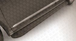 Алюминиевые пороги Slitkoff Optima Black Haval H6 1 (2014-2017)
