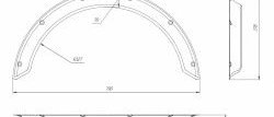 Универсальные арки New School (50 мм) Лада Гранта 2190 седан дорестайлинг (2011-2017)  (Усиленные шагрень: 4 шт (3 мм))