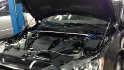 2 199 р. Газовые упоры капота (рестайлинг) Berkut Mitsubishi Lancer 10 седан дорестайлинг (2007-2010). Увеличить фотографию 1
