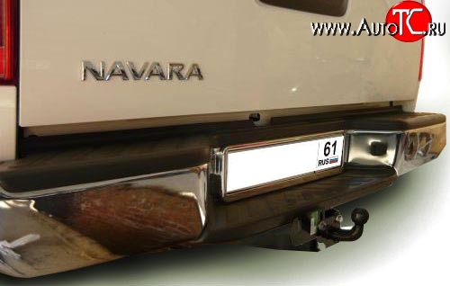 10 999 р. Фаркоп (Double Cab, со ступенькой) Лидер Плюс (до 2000 кг) Nissan Navara 2 D40 дорестайлинг (2004-2010) (Без электропакета)