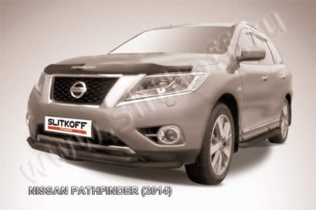 Защита переднего бампер Slitkoff Nissan Pathfinder R52 дорестайлинг (2012-2017)