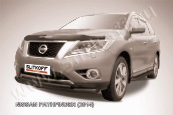 Защита переднего бампер Slitkoff Nissan Pathfinder R52 дорестайлинг (2012-2017)