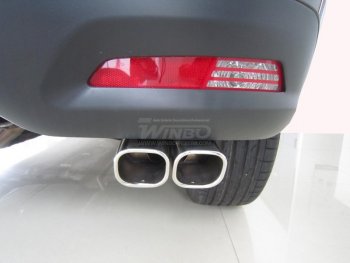 3 899 р. Насадка глушителя WINBO (двойная)  Peugeot 4008 (2012-2024). Увеличить фотографию 1