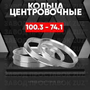 Алюминиевое центровочное кольцо Iveco Daily (2011-2014) (4 шт) ЗУЗ 74.1 x 100.3 Iveco Daily (2011-2014) 