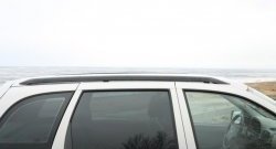 3 299 р. Рейлинги Лидер Премиум на автомобиль  Лада Калина ( 1117 универсал,  2194 универсал) (2004-2018) (Цвет: чёрный). Увеличить фотографию 4