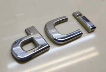 Эмблема крышки багажника dCi Лада 2114 (2001-2014)  (Хром)