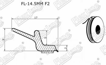 269 р. Универсальный уплотнитель FlexLine (на самоклеящейся основе, лепесток 9 mm, 1 погонный метр) Mitsubishi Lancer 10 седан дорестайлинг (2007-2010). Увеличить фотографию 2
