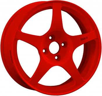 Кованый диск Slik classik R16x6.5 Красный (RED) 6.5x16 Toyota Caldina T210 дорестайлинг универсал (1997-1999) 5x100.0xDIA57.1xET45.0