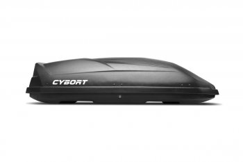 43 999 р. Багажный бокс CYBORT CarNet (460 л/206x86x40 см, двухсторонний, быстросъемные крепления краб) на крышу   (черный металлик). Увеличить фотографию 1