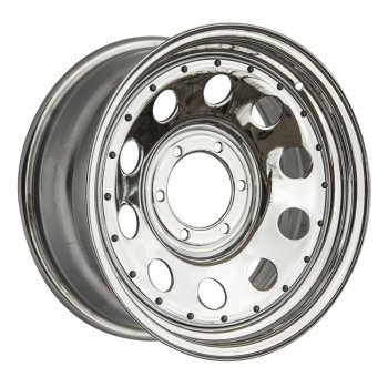Штампованый диск OFF-ROAD Wheels (стальной усиленный, круг - хромированый). 8.0 x 16 Chevrolet Trailblazer GM800 дорестайлинг (2012-2016) 6x139.7xDIA110.0xET30.0