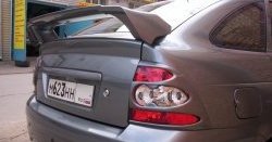 589 р. Комплект накладок на фонари Style  Лада Приора ( 2170 седан,  2172 хэтчбек,  21728 купе) (2007-2015) (Неокрашенные). Увеличить фотографию 1