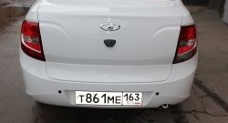 2 299 р. Накладка на крышку багажника автомобиля XALK  Лада Гранта  2190 седан (2011-2017) (Неокрашенная). Увеличить фотографию 1