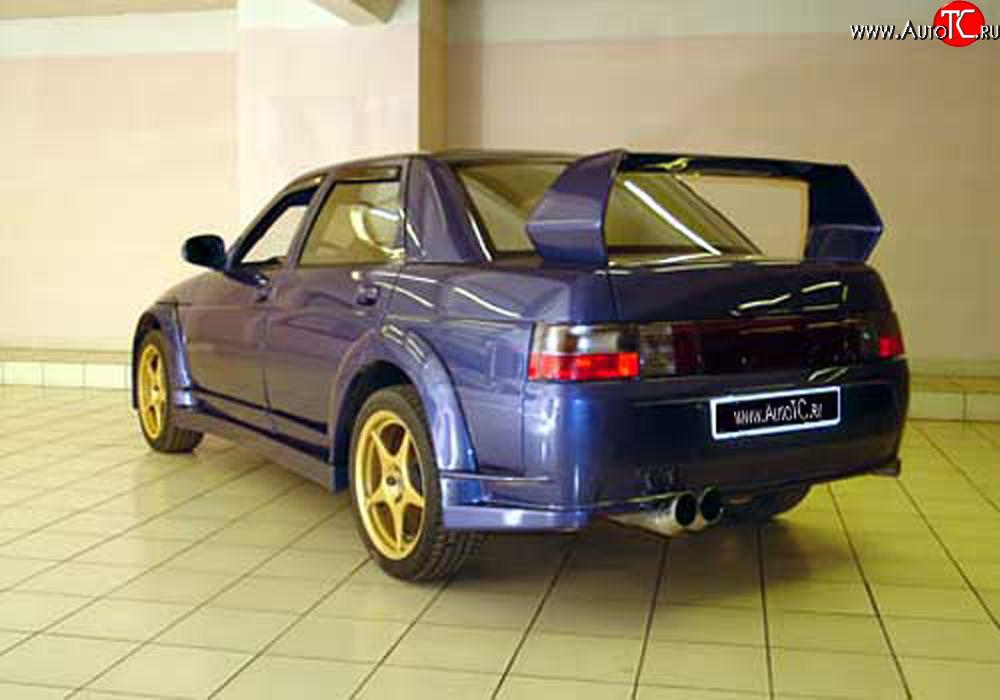 6 299 р. Задний бампер WRC Evo  Лада 2110  седан (1995-2007) (Неокрашенный)