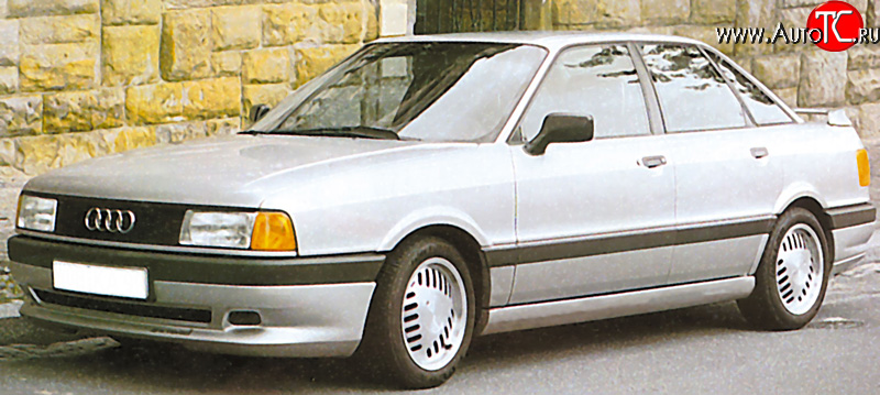 4 999 р. Накладка переднего бампера Classic V2  Audi 80  B3 (1986-1991)
