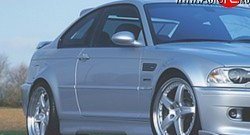 4 499 р. Пороги накладки CarZone  BMW 3 серия  E46 (1998-2001). Увеличить фотографию 1