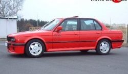 4 499 р. Пороги накладки Elegance BMW 3 серия E30 седан (1982-1991) (стеклопластик жёсткий, Неокрашенные). Увеличить фотографию 1
