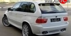 19 649 р. Задний бампер HARGE  BMW X5  E53 (1999-2003) (Неокрашенный). Увеличить фотографию 1