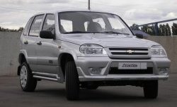 4 799 р. Передний бампер Аскет  Chevrolet Niva  2123 (2002-2008), Лада 2123 (Нива Шевроле) (2002-2008) (Неокрашенный). Увеличить фотографию 2