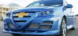 3 449 р. Передний бампер Крестоносец  Chevrolet Lacetti  седан (2002-2013) (Неокрашенный). Увеличить фотографию 2