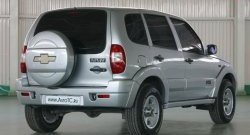 6 149 р. Задний бампер Апал  Chevrolet Niva  2123 (2002-2008), Лада 2123 (Нива Шевроле) (2002-2008) (Неокрашенный). Увеличить фотографию 1