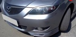 2 309 р. Комплект клыков Sport-V2 на передний бампер автомобиля  Mazda 3/Axela  BK (2003-2006) (Неокрашенная). Увеличить фотографию 2