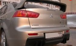 4 499 р. Накладка Evo на задний бампер  Mitsubishi Lancer  10 (2007-2017) (Неокрашенная). Увеличить фотографию 3
