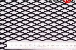 469 р. Алюминиевая чёрная сетка Ромб Mitsubishi Pajero 3 V70 дорестайлинг (1999-2003) (100х25 см (ячейка 10 мм)). Увеличить фотографию 2