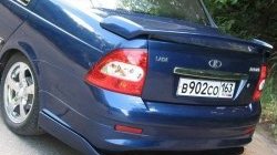 5 049 р. Спойлер накладки заднего бампера Credo DM mini  Лада Приора  2170 седан (2007-2014) (Неокрашенный). Увеличить фотографию 1