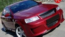 9 799 р. Передний бампер Rieger  Chevrolet Lacetti  седан (2002-2013) (Неокрашенный). Увеличить фотографию 1