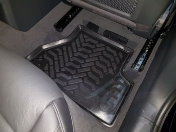 Комплект ковриков в салон Aileron 3D (с подпятником) Audi A4 B9 дорестайлинг,седан (2016-2020)