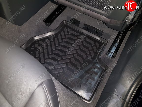 1 899 р. Комплект ковриков в салон Aileron 3D (с подпятником)  Audi A4  B9 (2016-2020)