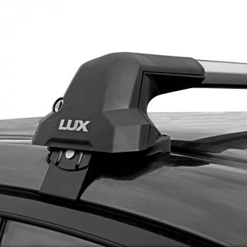 12 498 р. Багажник в сборе в обхват дверного проема LUX CITY  Audi A4  B9 (2016-2020) (черные дуги, длина 105 см). Увеличить фотографию 3
