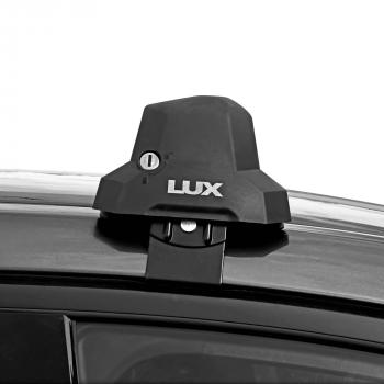 12 498 р. Багажник в сборе в обхват дверного проема LUX CITY  Audi A4  B9 (2016-2020) (черные дуги, длина 105 см). Увеличить фотографию 4
