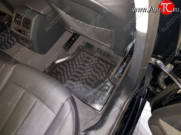 2 599 р. Комплект ковриков в салон Aileron 3D (с подпятником) Audi A5 F5 дорестайлинг, купе (2016-2020)
