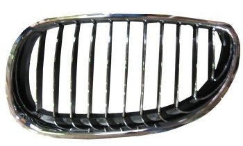 1 899 р. Левая решетка радиатора SAT BMW 5 серия E60 седан дорестайлинг (2003-2007) (Хром). Увеличить фотографию 1