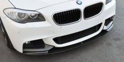 10 849 р. Накладка на передний бампер M-Performance  BMW 5 серия ( F11,  F10) (2009-2017) (Неокрашенная). Увеличить фотографию 1