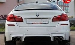 5 999 р. Лип спойлер М-Perfomance  BMW 3 серия  F30 - 5 серия  F10 (Черный матовый). Увеличить фотографию 3