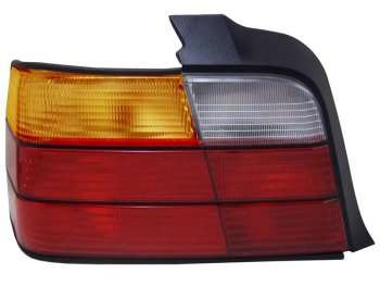 Левый фонарь задний SAT (желтый поворотник) BMW 3 серия E36 седан (1990-2000)