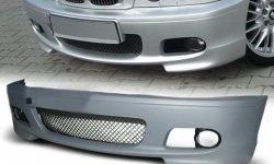 24 249 р. Передний бампер (Coupe) CT  BMW 3 серия  E46 (1998-2001) (Неокрашенный). Увеличить фотографию 1