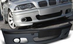 13 099 р. Передний бампер (Coupe) M-pakiet  BMW 3 серия  E46 (1998-2001) (Неокрашенный). Увеличить фотографию 1