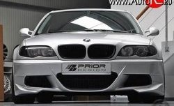 11 799 р. Передний бампер Prior Design  BMW 3 серия  E46 (1998-2001) (Неокрашенный). Увеличить фотографию 1