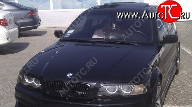 1 649 р. Реснички на фары M3-Style BMW 3 серия E46 седан дорестайлинг (1998-2001) (Неокрашенные)