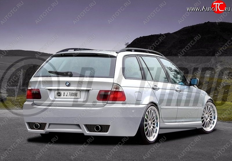 25 899 р. Задний бампер (универсал) D.J. BMW 3 серия E46 седан дорестайлинг (1998-2001)