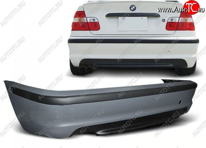 33 949 р. Задний бампер (седан) M-pakiet v1  BMW 3 серия  E46 (1998-2005) (Неокрашенный)